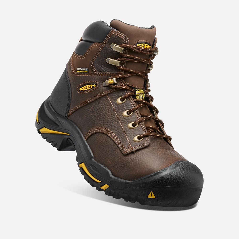 Keen Trekking Bot Erkek Kahverengi - Mt Vernon 6\" (Soft Toe) - Türkiye MFRI69152